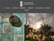 Tablet Screenshot of helsingborgskonstforening.se